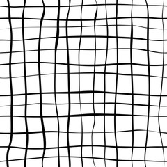net cell pattern hand drown black line. seamless texture