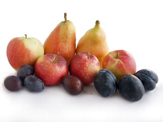pears,apples and plums