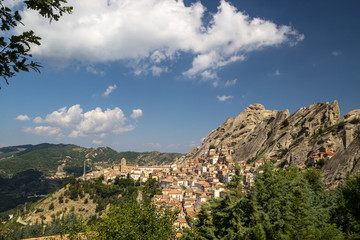 Fototapeta na wymiar Pietrapertosa panorama 