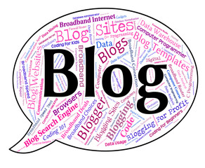 Blog Word Represents Weblog Websites And Web