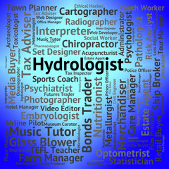 Fototapeta premium Hydrologist Job Represents Hydrologists Ocean And Career