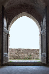 View through the arch entrance