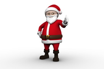 Cute cartoon santa claus