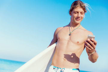 Fototapeta premium Hello from the beach