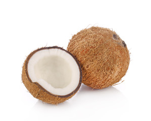 Coconut isolated on white background