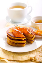 Pumpkin pancakes