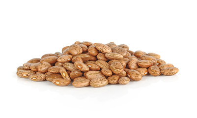 Pinto-beans, isolated on white background