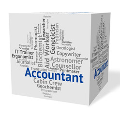 Accountant Job Represents Balancing The Books And Accountants