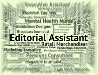 Editorial Assistant Represents Auxiliary Hire And Pa