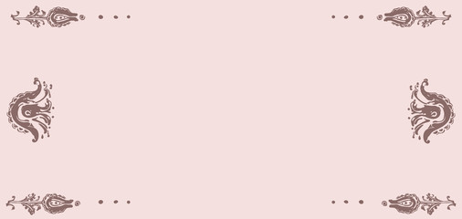 vector illustration of pink blank label