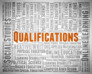 Qualifications Word Indicates Expert Licensed And Competent