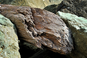 Texture stone and wood