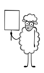 овца на голове