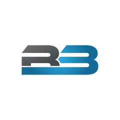 BB company linked letter logo blue