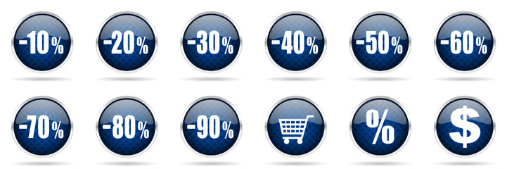 sale and shopping vector icons set