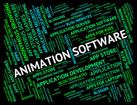 Animation Software Represents Animated Programming And Programs