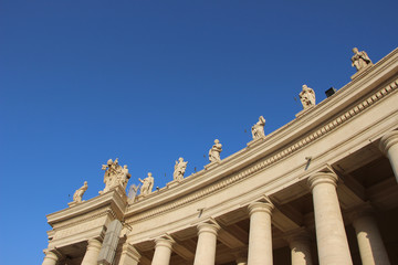 Fototapeta na wymiar Rome,Italy,Piazza San Pietro,colonnade.