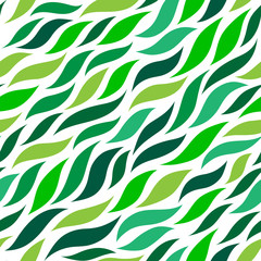 green abstract colorful leaves