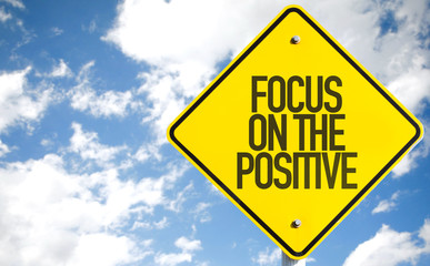 Focus on the Positive sign with sky background