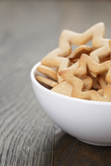 classic star cookies in white bowl