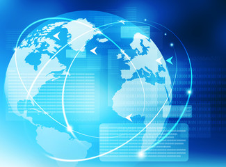 Global business connection concept