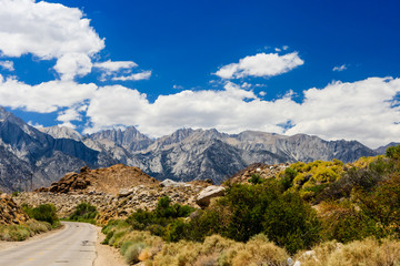 street at the Alabama Hills, Sierra Nevada