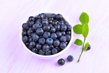 Blueberries in bowl