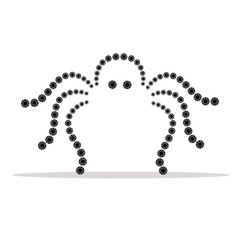 octopus gems design for icon, logo