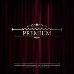 Dark red curtain scene gracefully. Cover with vertical motion bl © designerr019