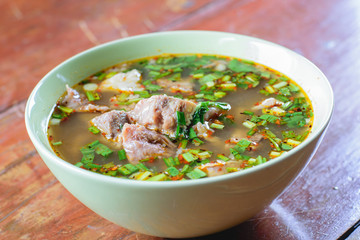 Spicy Hot and Sour Soup with Beef