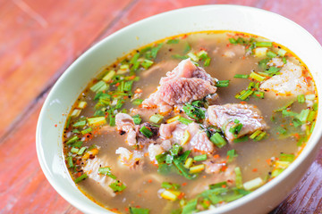 Spicy Hot and Sour Soup with Beef