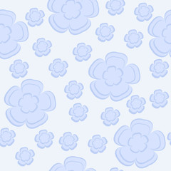 Seamless pattern with lilac flowers.