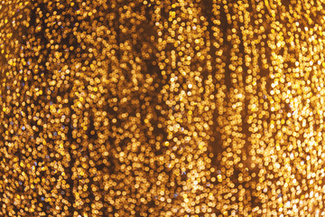 Abstract bokeh background golden rain