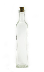 Vintage medical bottle of clear glass 