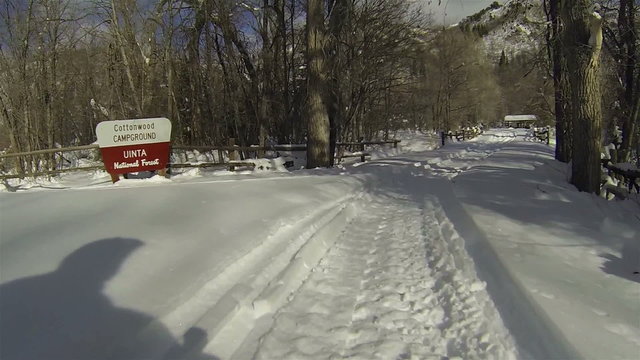Snowmobile winter recreation Uinta National Forest HD 003
