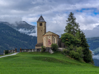 Fototapeta na wymiar Old church in the Alps - 2