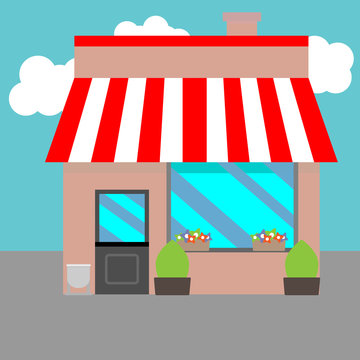 Small street shops