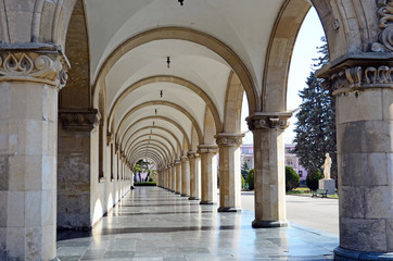 Obraz premium GORI, GEORGIA - March 4, 2015: Gallery of Joseph Stalin Museum in his native town Gori, Georgia