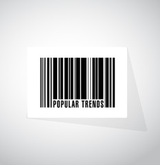 popular trends barcode sign concept