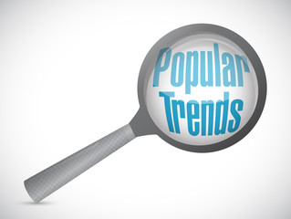 popular trends magnify review sign concept