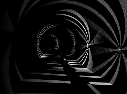 Tunnel abstrakt. 3D