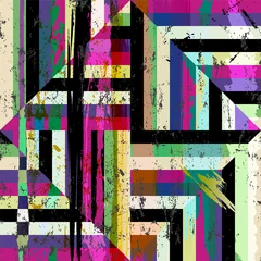 Poster abstract geometric pattern background, with stripes, strokes and © Kirsten Hinte