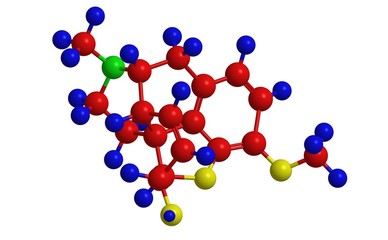 Molecular structure of codeine
