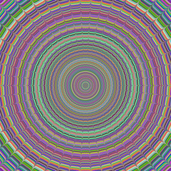Colorful illustration of optical illusion cycling vortex