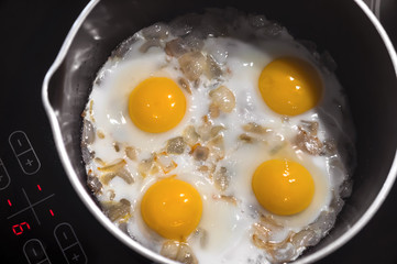 Fried eggs.