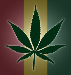 Cannabis Leaf Flag