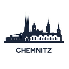Fototapeta premium Chemnitz City Skyline