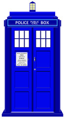 Police Telephone Box With Sign