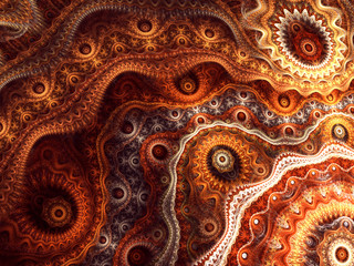 Abstract digitally generated orange image