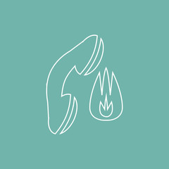 Call the fire department icon